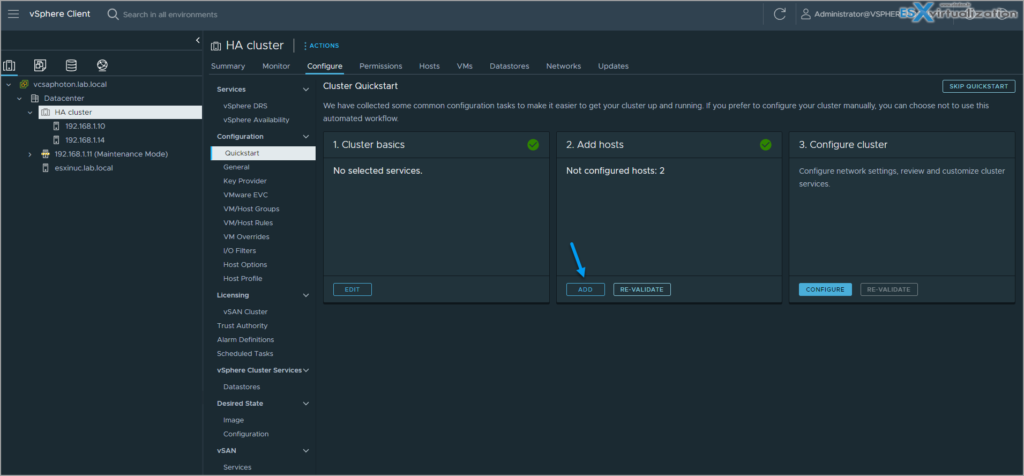 VCP-DCV On VSphere 8.x Objective 4.18 - Deploy And Configure Clusters ...