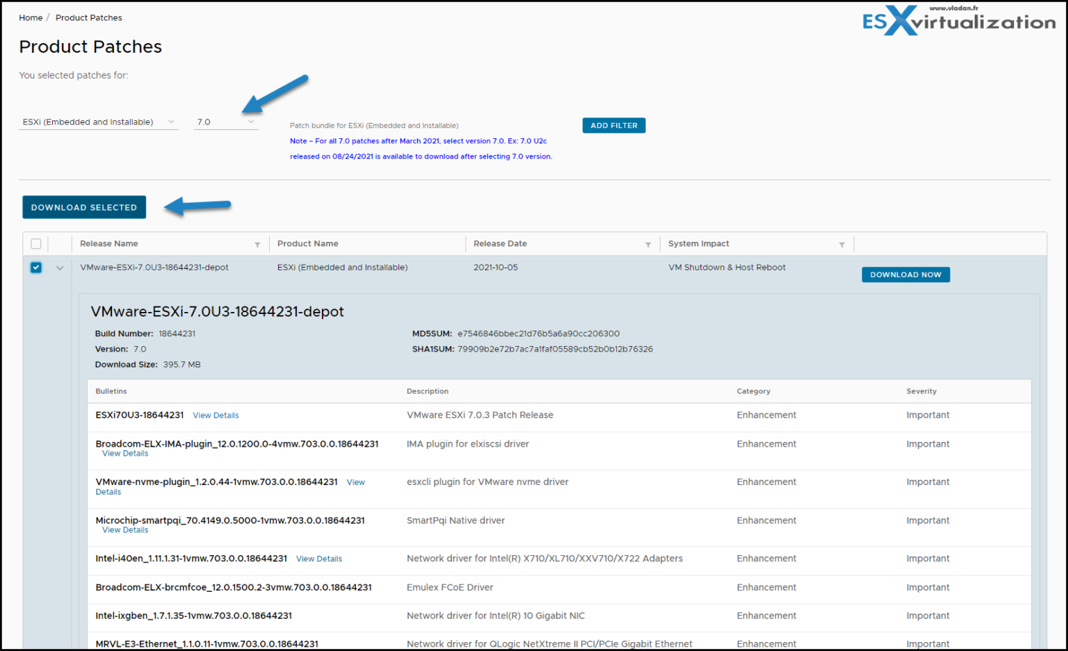 Upgrade VMware ESXi To 7.0 U3 Via Command Line - ESX Virtualization