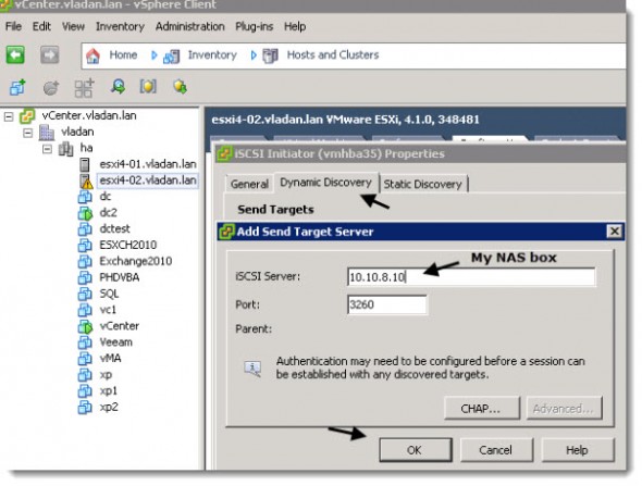 Freenas iscsi настройка vmware