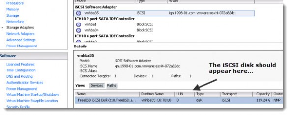 Vmware 7 iscsi настройка