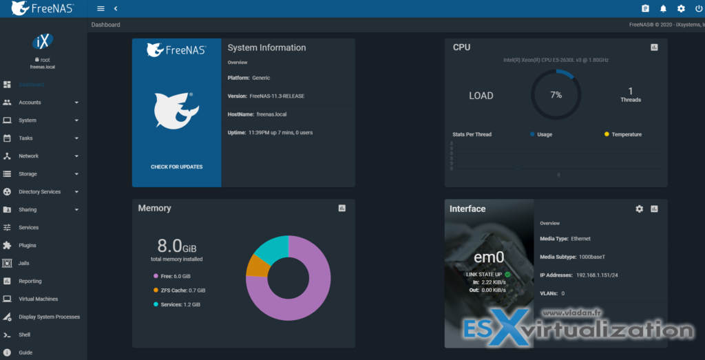 Freenas 11 настройка дисков