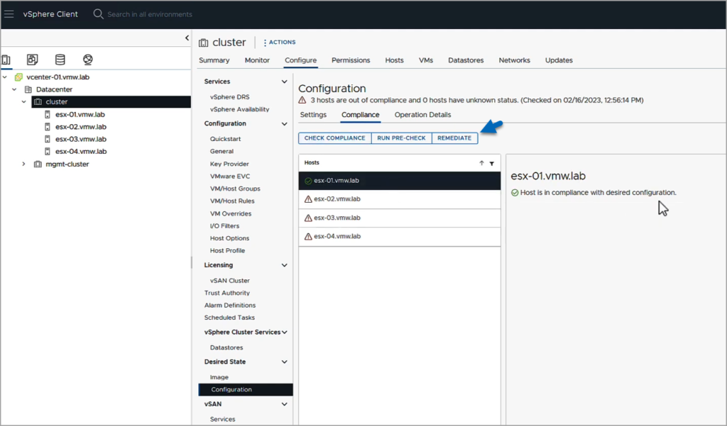 VSphere Configuration Profiles - How VMware VCenter Server 8.0 U2 Can ...