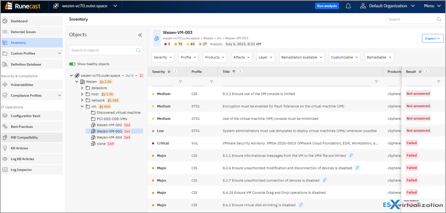 Runecast Platform In-Depth Review 2023 - ESX Virtualization