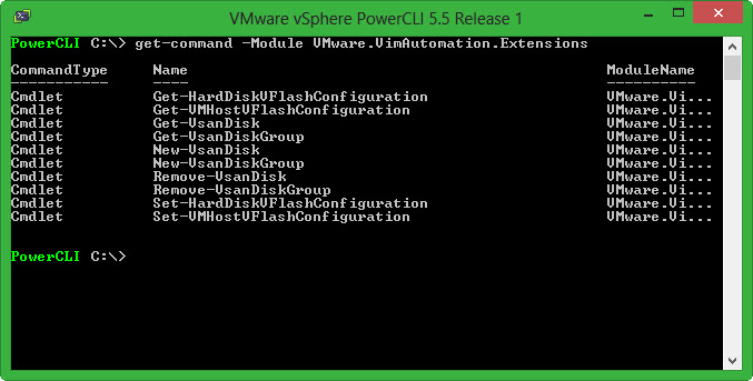 New PowerCLI Cmdlets for VSAN and vFlash Read Cache and how to install ...