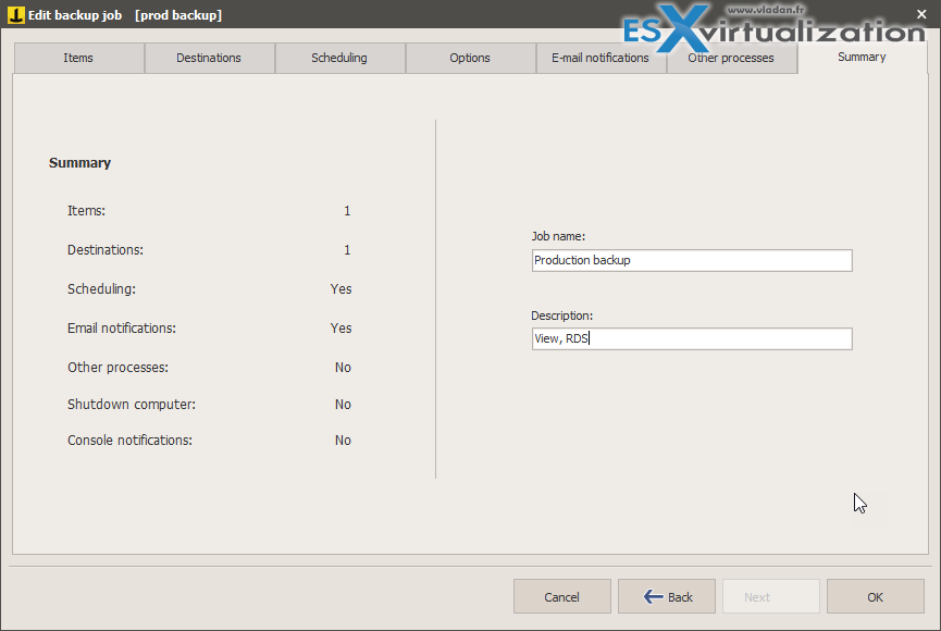 iperius backup how to copy backup to a another vmware host