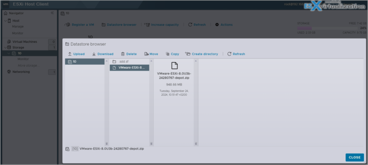 Upgrade ESXi to ESXi 8.0 U3b