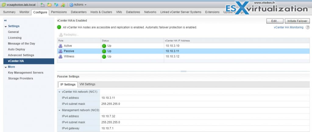 Patch VCenter Server Appliance Configured With High Availability (HA ...