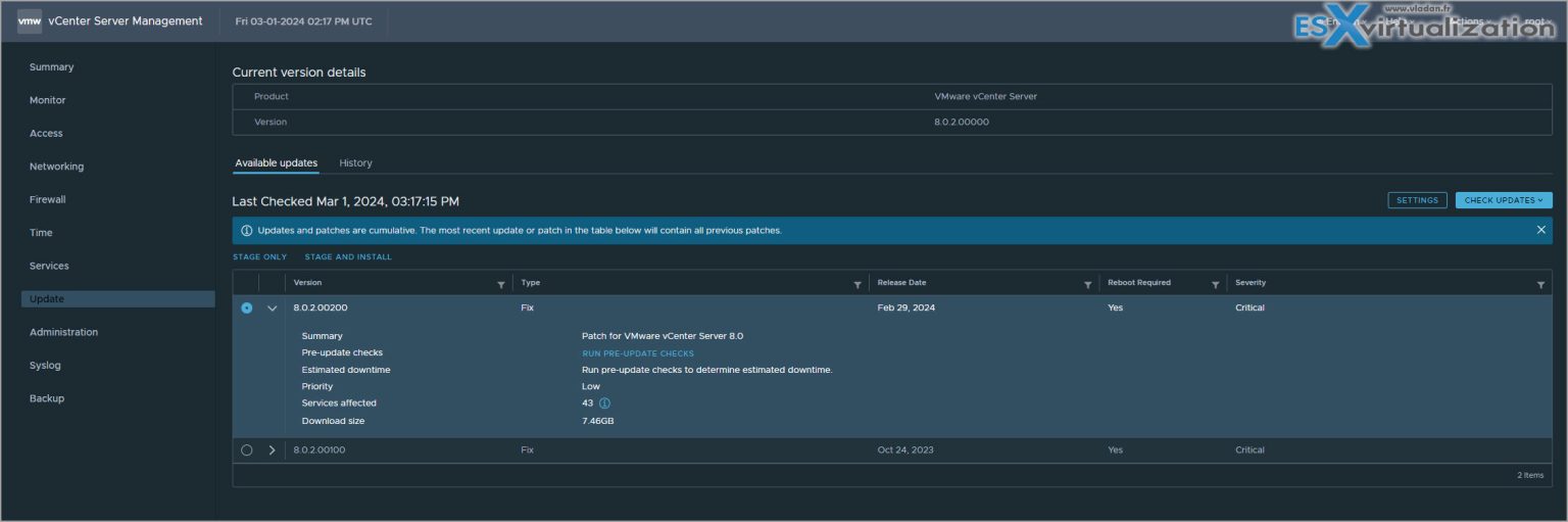 VMware VSphere 8.0 U2b Released - ESX Virtualization