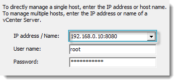 You can connect to esxi server by using different ports