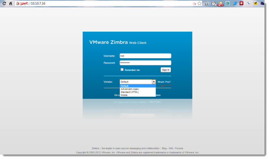 Zimbra Collaboration Suite 8 - deployment of virtual appliance, look and  feel - ESX Virtualization